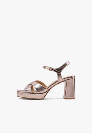 Queen Helena, S3022 - Sandalias con plataforma - champagne