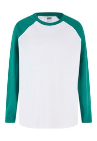 Urban Classics - RAGLAN - Majica z dolgimi rokavi - white green Miniaturna slika 1