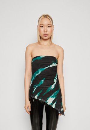 ONLY ONLPARIS TUBE LOOSE - Μπλούζα - black/green