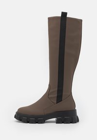 Pieces PCADRIANNA KNEE HIGH BOOT - Botas de plataforma - fossil