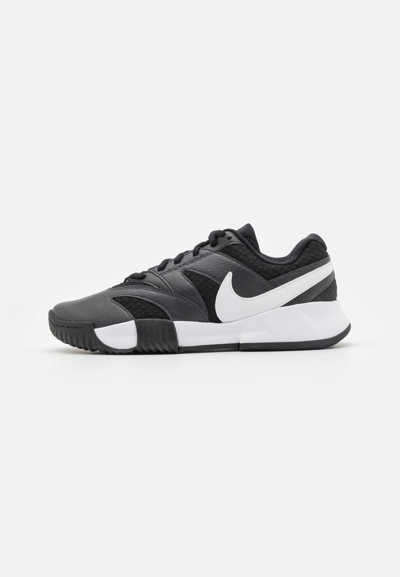 Nike Performance - COURT LITE 4 - Teniso bateliai molio dangos kortams - black/white/anthracite, Padidinti