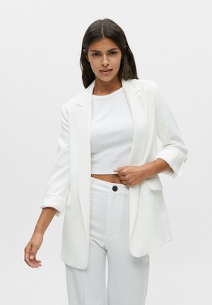 BASIC MIT UMGESCHLAGENEN ÄRMELN - Sportovní sako - off white