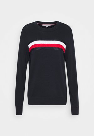 Striktrøje - dark blue