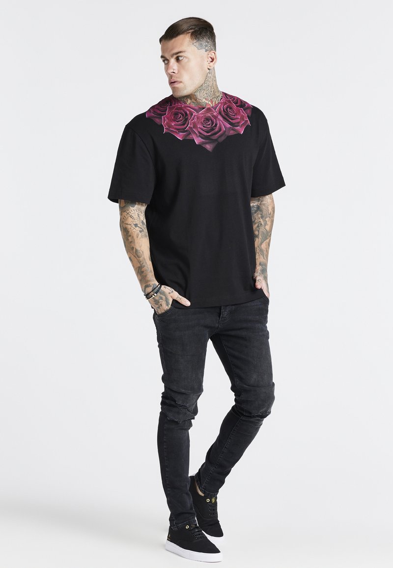 SikSilk Slim fit jeans zwart SikSilk Slim fit jeans zwart