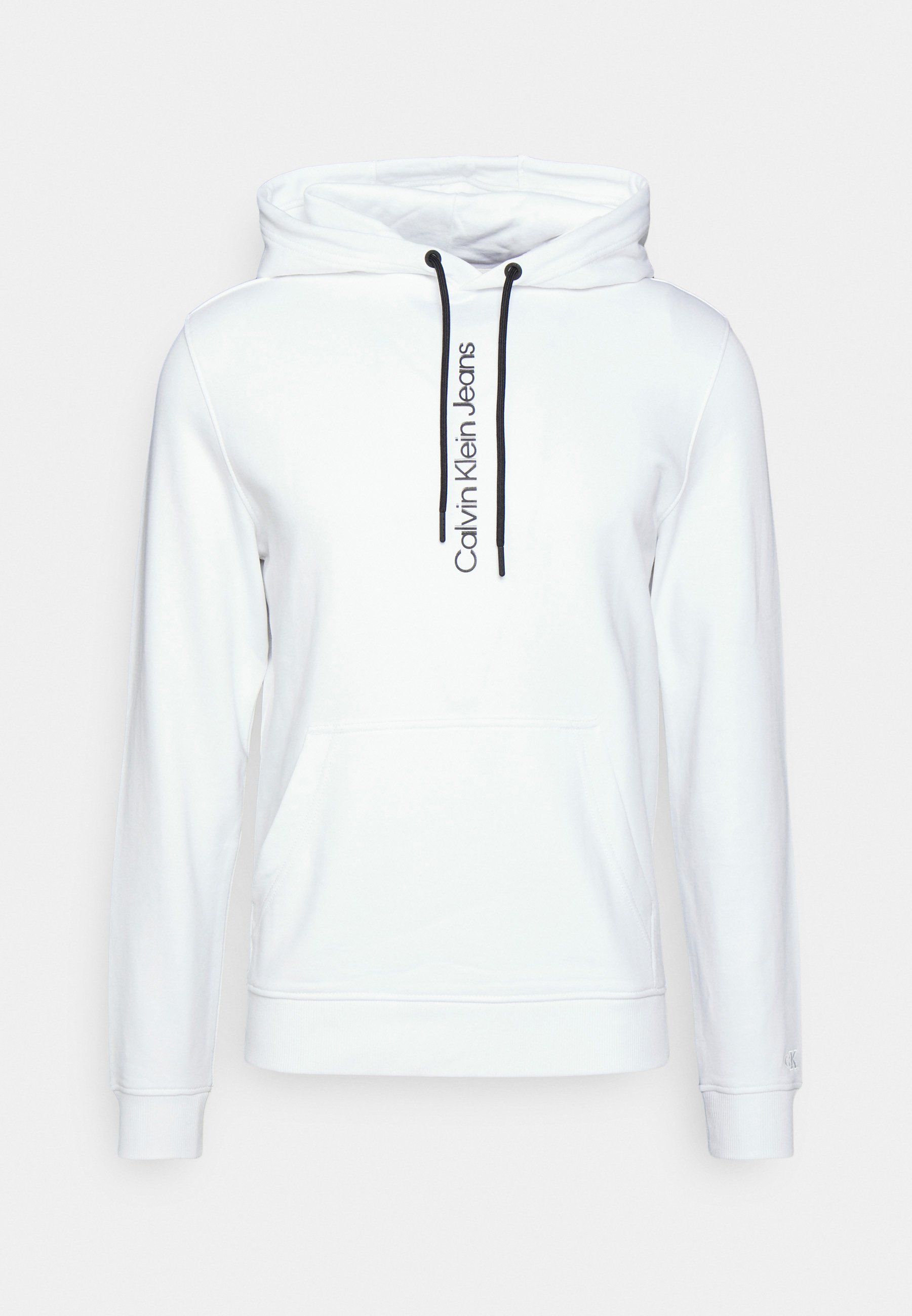 Calvin Klein Jeans SEASONAL INSTITUTIONAL HOODIE - Sudadera - bright  white/blanco - Zalando.es