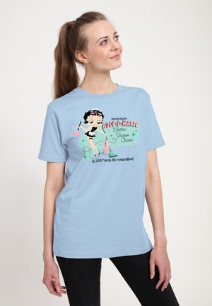 BETTY BOOP CLEANING SERVICES - T-shirts print - light blue