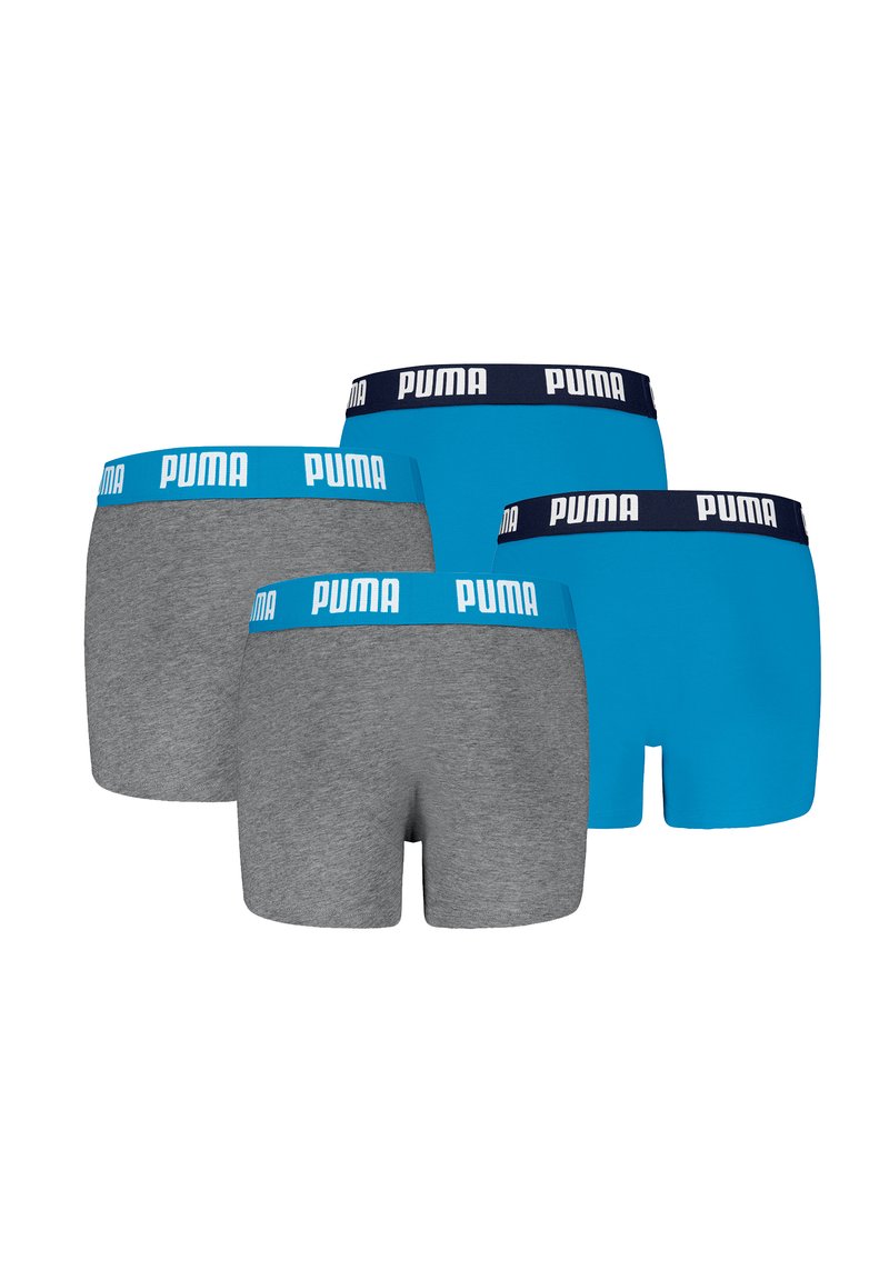 Puma 4ER PACK Panties blue grey mélange/blaugrau Zalando