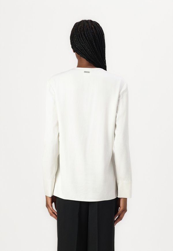 NATURAL SHEEN DRAPED - Blouse - egret4