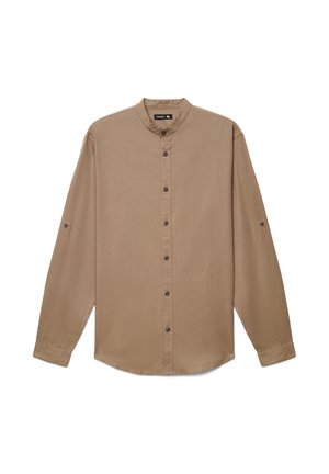COLLO COREANA MISTO - Camicia - coccio