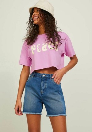 JXNATALIE - T-shirt med print - violet tulle