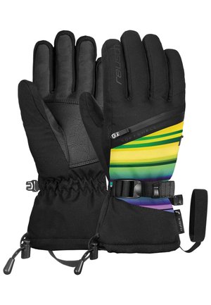 DEMI R TEX XT - Gloves - black multicol lines