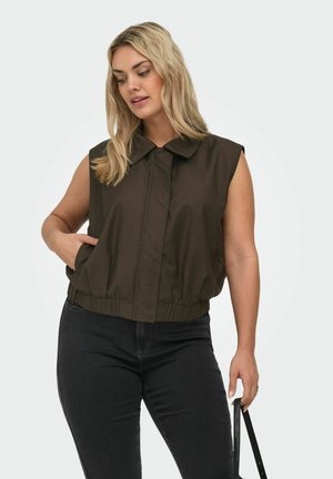 ONLY Carmakoma WESTE CARLISSY WESTE - Vest - coffee bean