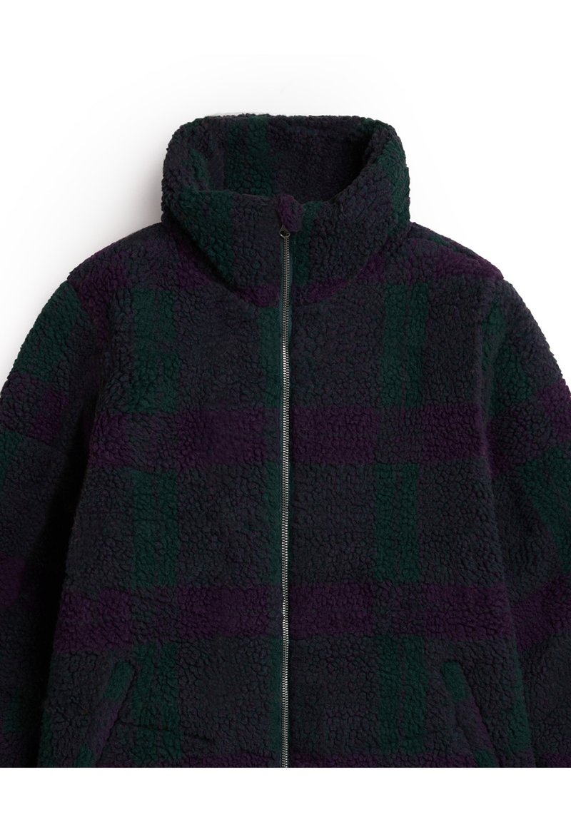 Vans FOUNDRY PLAID HIGH PILE PUFF Veste polaire green gables