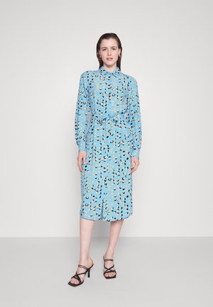 Vero Moda Tall VMNYA CATCH CALF SHIRT DRESS  - Φόρεμα πουκάμισο - little boy blue/nuna