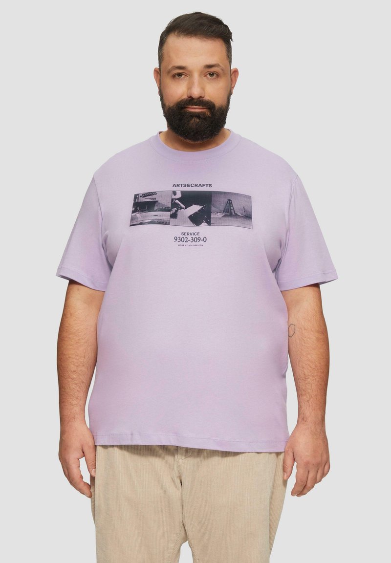 s.Oliver T-Shirt print - lavendel
