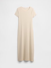 MAXI DRESS - Vestito di maglina - sand
