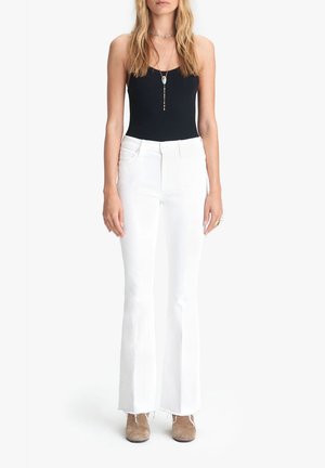 Mother THE WEEKENDER FRAY - Wide Leg - white