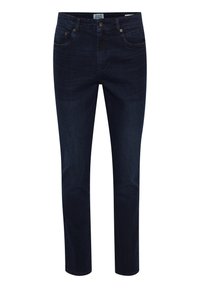 Unselected, dark blue denim
