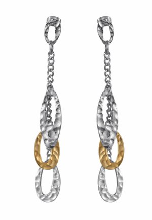 GEHÄMMERTE OBERFLÄCHE MODERN INDUSTRIAL - Earrings - gold-coloured
