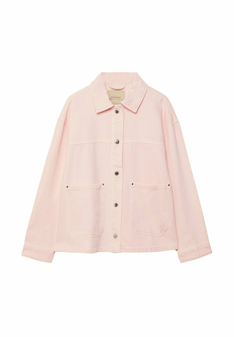 Pink denim jacket