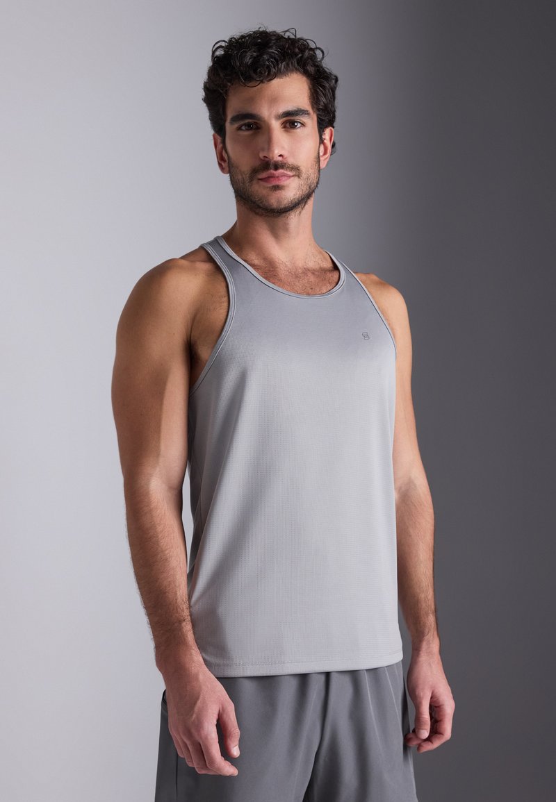 Pier One Sport ESSENTIAL MUSCLE VEST WITH RACER BACK - Viršus - grey