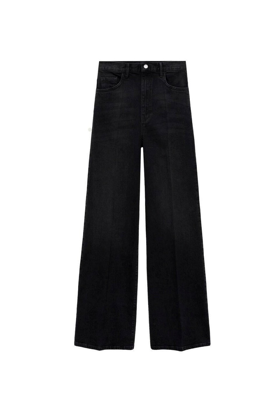 Black denim flared jeans
