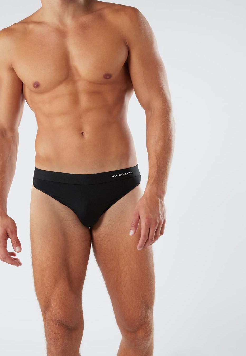 Intimissimi HERREN-STRING-TANGA AUS MIKROFASER MIT LOGO - Briefs -  nero/black - Zalando.de