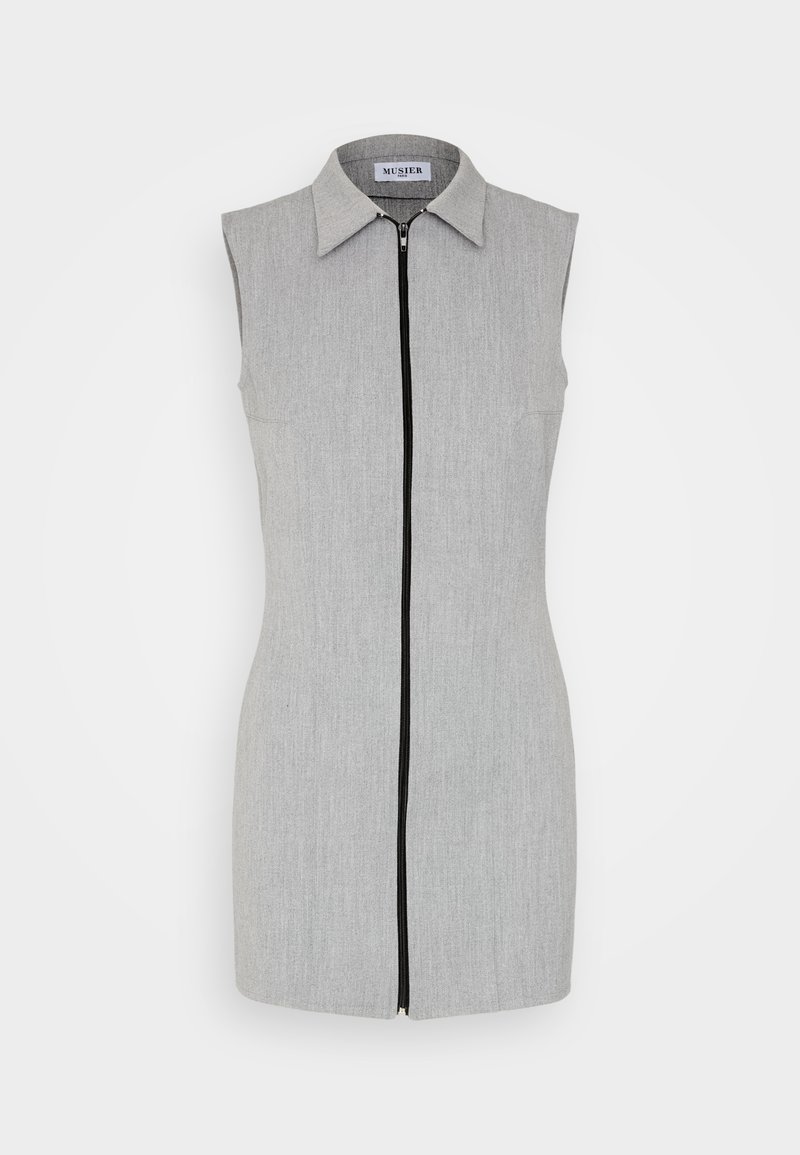 Musier Etui-jurk grijs Musier Etui-jurk grijs