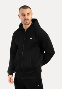 Smilodox ILYAS BASIC ZIPPER - Mikina na zip - schwarz