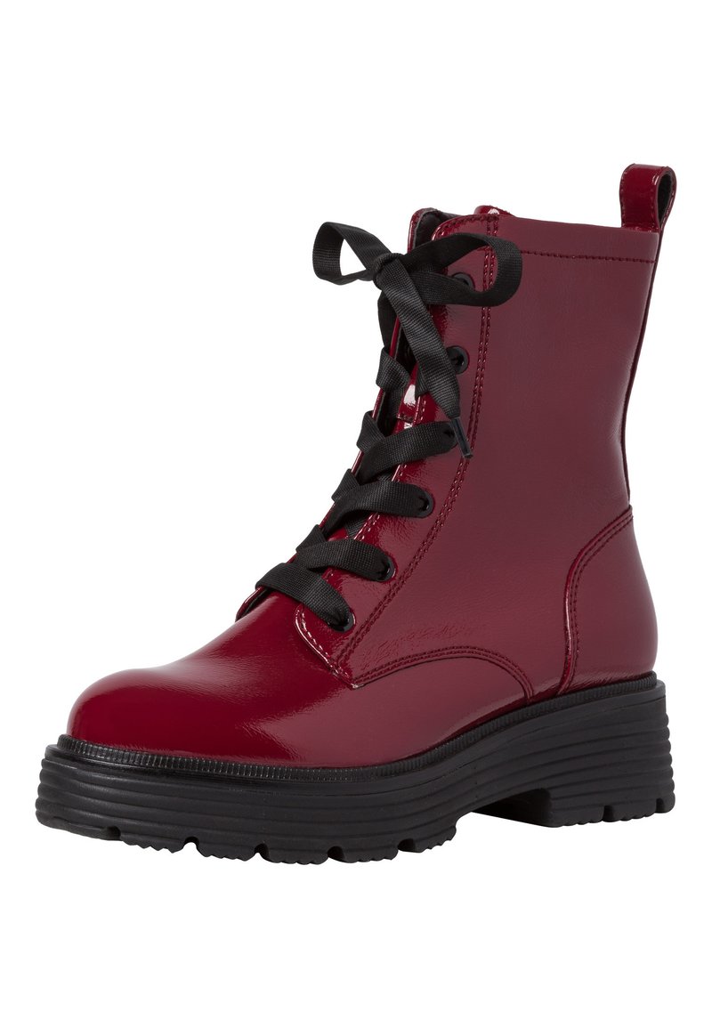 Damen Ankle Boots | Tamaris Plateaustiefelette dk scarlet pat/bordeaux - MJ45295 Damen Ankle Boots | Tamaris Plateaustiefelette dk scarlet pat/bordeaux - MJ45295