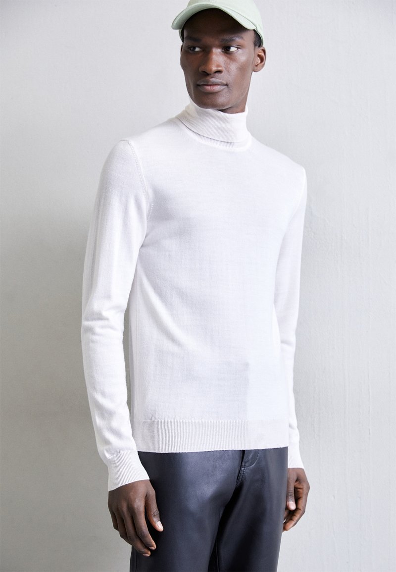 J.LINDEBERG LYD TURTLENECK - Jersey de punto - cloud white/blanco ...