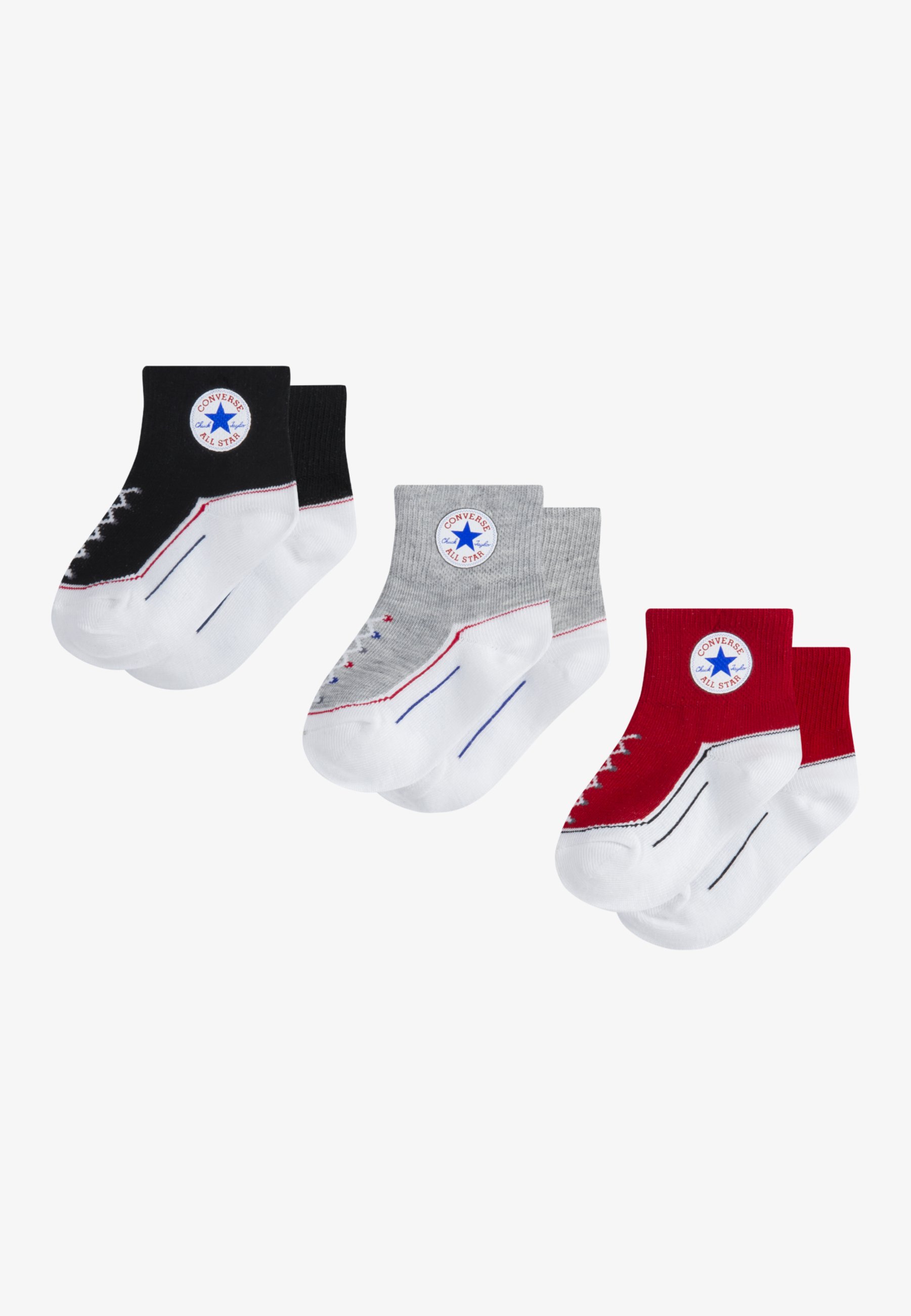 Converse UNISEX PACK Calze black/nero