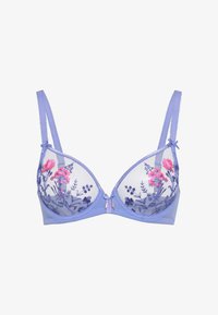 Neselectat, cornflower/pink