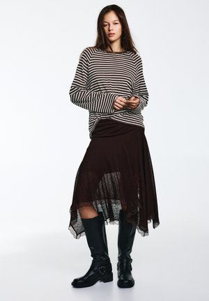 PULL&BEAR RAGLAN - Långärmad tröja - brown