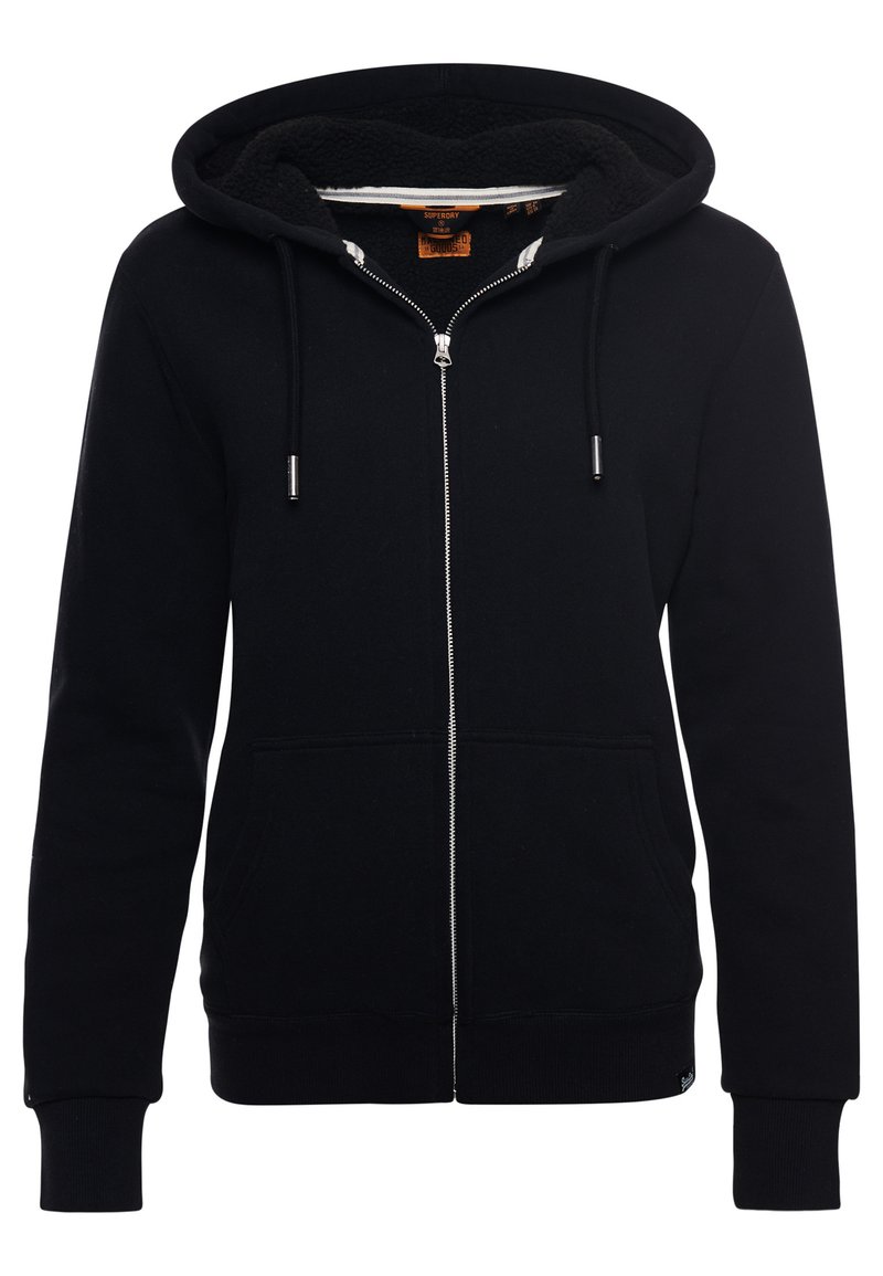 Damen Sweatshirts | Superdry BORG LINED Sweatjacke black/schwarz - AK85785 Damen Sweatshirts | Superdry BORG LINED Sweatjacke black/schwarz - AK85785