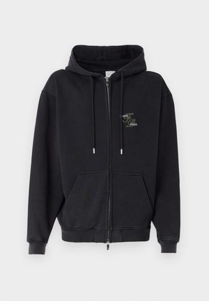 Filling Pieces ZIP TOPIARY VINTAGE UNISEX - Zip-up sweatshirt - black