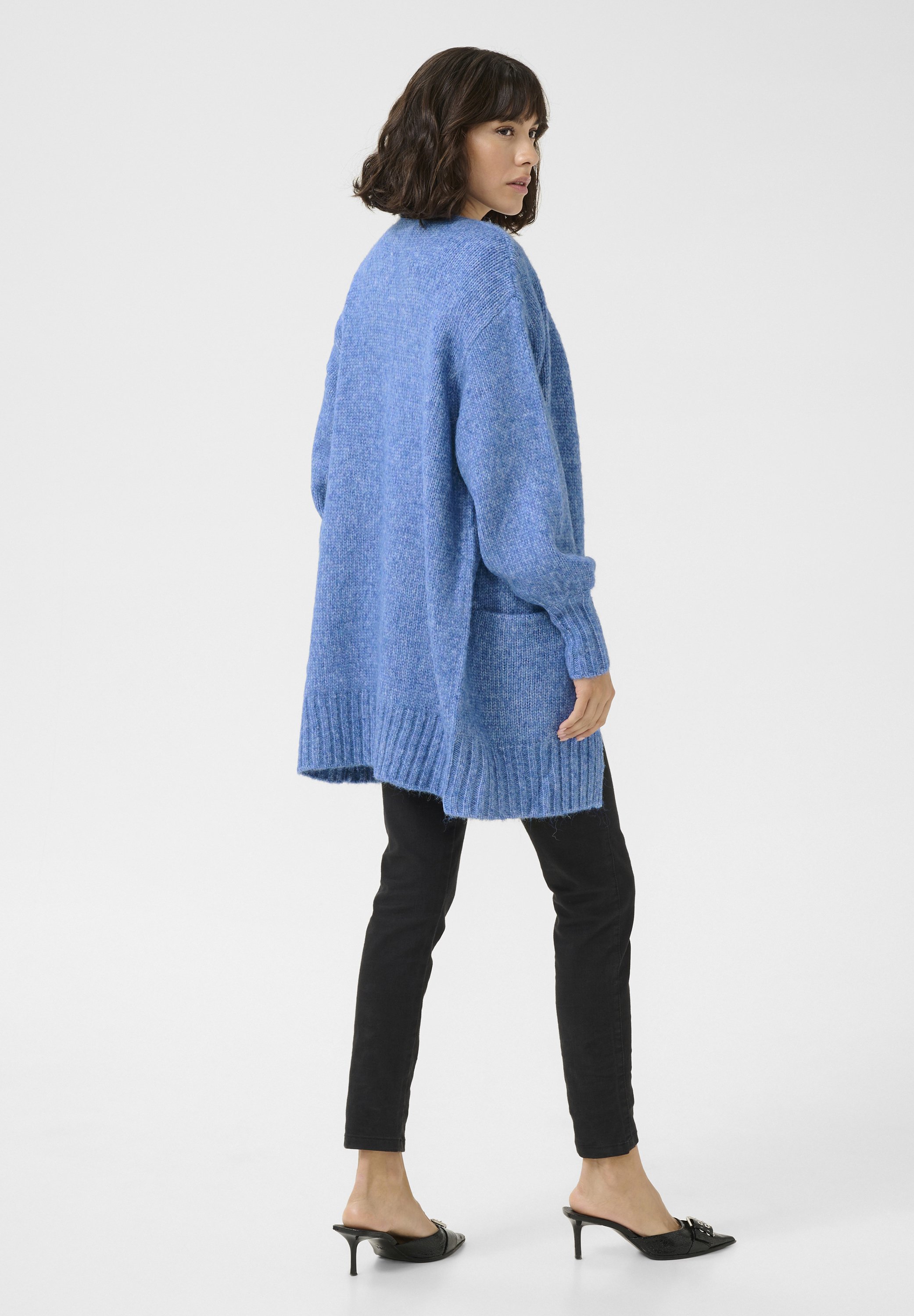 Kaffe KATRINA - Cardigan - ebb and flow melange/blue - Zalando.co.uk