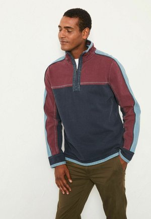 REGULAR FIT - PANEL - Sweatshirt - navy