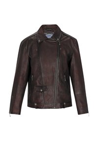 Leren jas - dark brown