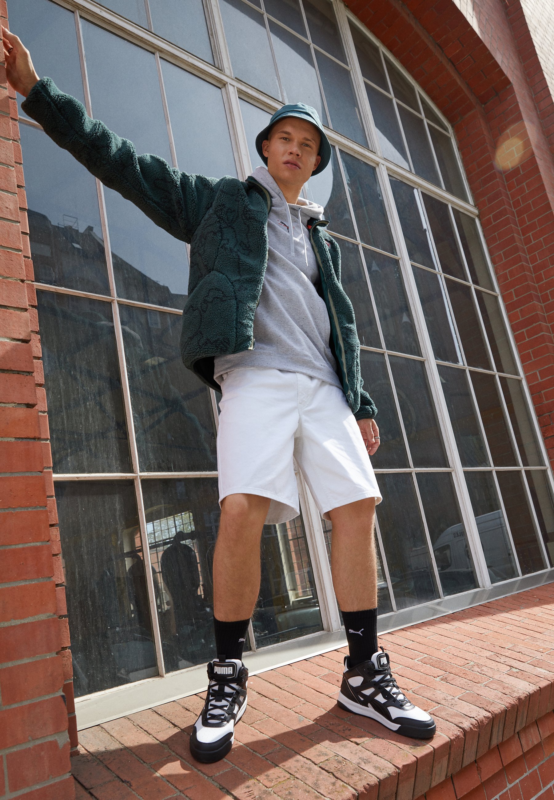 Puma Hoodie light gray heather/mottled light grey - Main Image