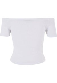 Urban Classics OFF SHOULDER  TEE 2-PACK - Paprasti marškinėliai - black/white