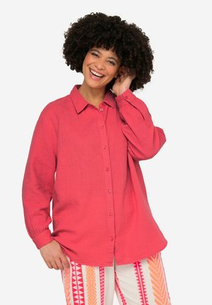 KRAGEN LANGARM - Button-down blouse - hibiscus red