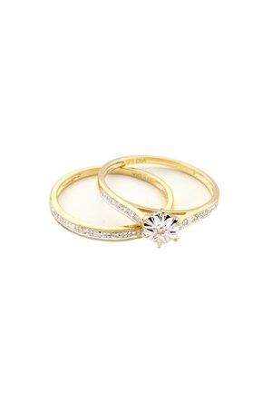 DIAMANT L'ÉTERNEL BRIDAL SET  - Ring - gold coloured
