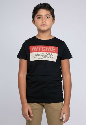 Ritchie Jeans JADAMIX-J - T-shirt imprimé - noir
