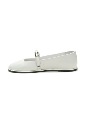 CLASSIC - Ankle strap ballet pumps - white