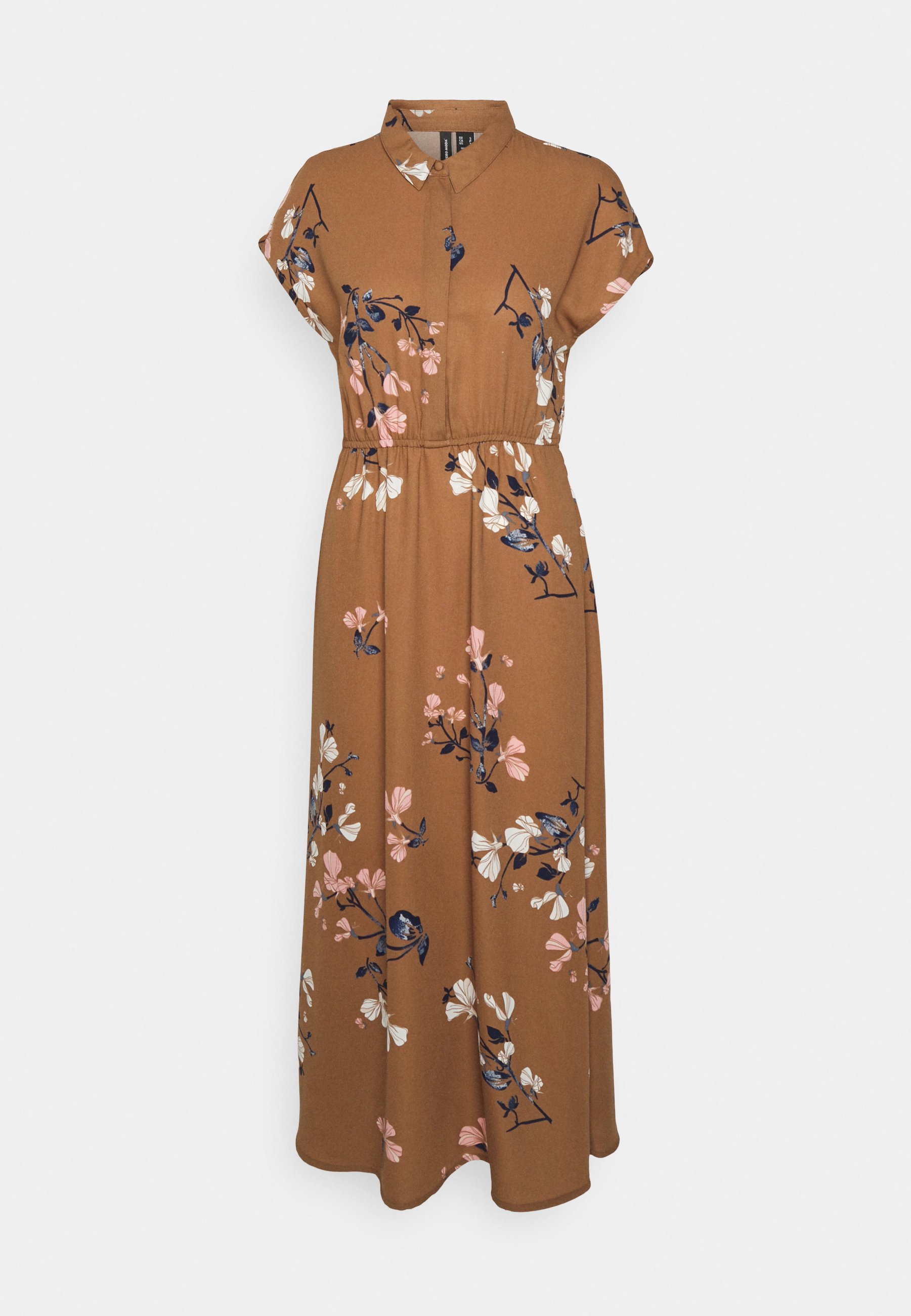 Vero Moda VMHALLIE LONG TIE DRESS - Blousejurk - aztec/hallie/bruin -  Zalando.nl