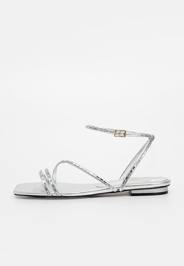 ALDO Sandalen zilverkleurig
