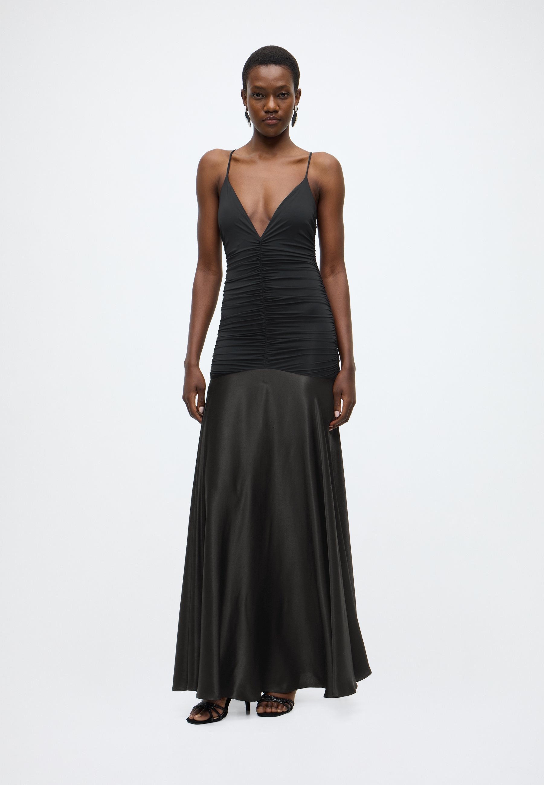 sachin and babi light blue dress Bardot LAVANDA CONTRAST MAXI DRESS - Cocktail dress / Party dress - black