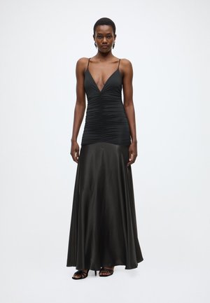 LAVANDA CONTRAST MAXI DRESS - Koktejlové šaty / šaty na párty - black