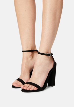 Missguided Sandales à talons hauts - black
